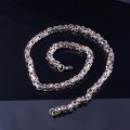 Fashion Gold 316L Stainless Steel Byzantine Chain Necklace