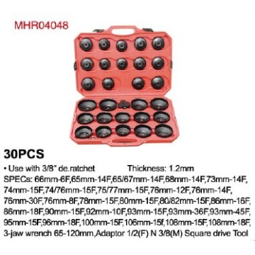 30PCS Cap Type Oil Filter Wrench Set (MHR04048)