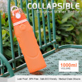 Outdoor silicone collapsible water drinking bottles