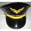 Couro personalizado sailor uniforme capitão cap chapéu