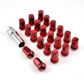 16 + 1 Heptagon Acorn Rod Nut Set com 1 Chave para Automóvel