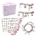 DIY Pendants and Charms Bracelet Making Kit 63pcs