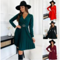 Fashion Women Spring and Autumn lady dress