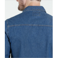 Custom-Made Men Long Sleeve Denim Causal Shirt