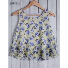 Guangzhou Refreshion Floral Print Loose Women′s Tank Top