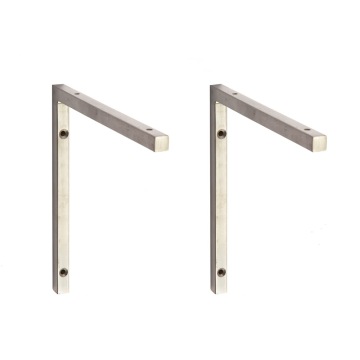 Stainless Steel Floating Wall Shelving Supports Brackets