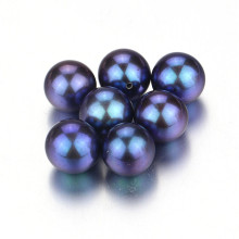 Perlas naturales de la perla del pavo real de Snh 10-10.5mm grande