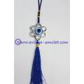 Flower shaped pendant evil eye car decoration wholesale