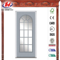Limpar o vidro GBG completo Lite aço pintado Prehung porta da frente