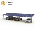 Солнечная автомобильная парковка Система навеса для автомобилей