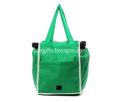 Promotional Shopping Cart Grab Bags Made Of Non Woven Fabric