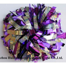 Cheerleading POM Poms: Holo Silver Mix Lila