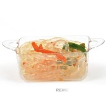 Louça Plástica Bowl Rectangular Smooth Dish 2.7 Oz