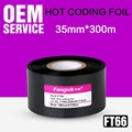 Date printing hot stamping foil black coding ribbons