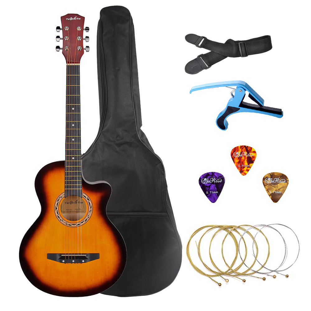 The Olive Tree 38 inch Beginner Acoustic Guitar (8) The Olive Tree 38 inch Beginner Acoustic Guitar (8)