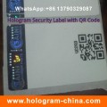 Customized Design Hot Stamped Paper Hologram Sticker