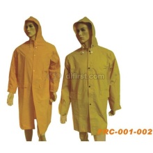 Poliéster impermeável Long Rain Coat para médicos