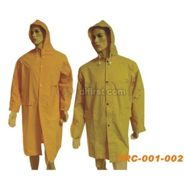 Полиэфирное водонепроницаемое длинное пальто дождя для медицинских