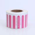 Red Synthetic Paper Sticker Hologram Strip Label