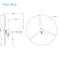 High quality wind generator high efficient wind turbine