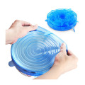 High Quality 6 Packs Silicone Stretch Food Cover