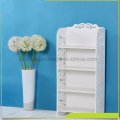 White Four Layers Small Book Shelf, Similar to The Material of Wood Plastic Shelf