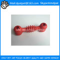 Kundenspezifische Farbe 12 * 3.5cm weiches Gummireifen-Haustier-Spielzeug für Hund