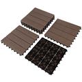 4 Slat Bamboo Tile Balcony Flooring Patio Deck