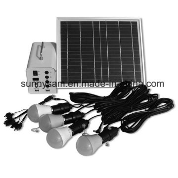 20W Solar Power Lighting Home System with 4PCS Bulbs for Indoor or Camping