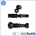 Grade 12.9 High Carbon Steel Black Plated Wheel Bolts and Nuts