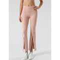 Pantalons de pantalon Flare Flare Workout Running