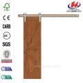 JHK-S06 pista madera ducha Interior corredera puerta de granero