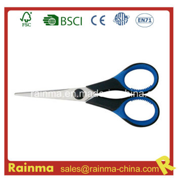 Fancy Color High Quality Rubber Soft TPR Handle Office Scissors