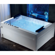 Esquina de acrílico blanco Spa Whirlpool Bañera de 48 pulgadas