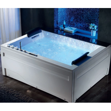 Banheira Corner White Acrílico Spa Whirlpool 48 &quot;