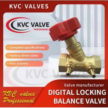 Digital locking balance valve