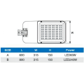 60W IP65 Die Casting 6000K Road Lamp Housing