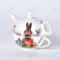 Easter Bunny Cute Animal White Children Ceramic Dinnerware