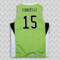 maillots de basket-ball de New style oeillet vert tissu