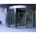 Automatic Two Wing Revolving Doors with Display Case