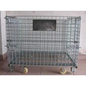 Foldable Wire Mesh Container Storage Cage