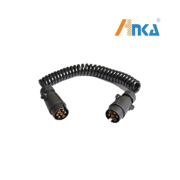 12V 7P trailer extension spring coil