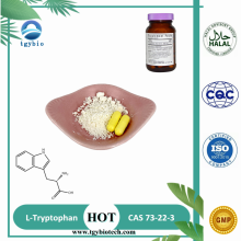 L tryptophane Acio Acides Grade d&#39;alimentation en poudre tryptophane