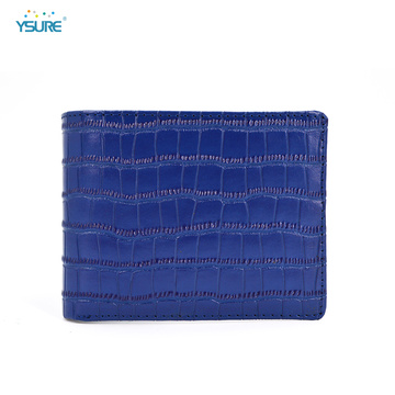 2019 Men Thin Crocodile Leather Purse Travel Wallet