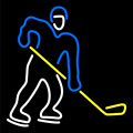 HOCKEY LIGHTED NEON SIGN