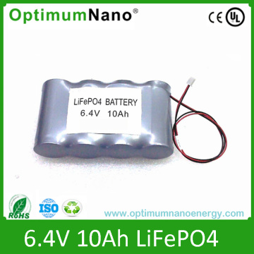 Batterie Lithium-Ion de 6,4 V 10 pouces pour éclairage LED