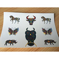 Ce /RoHS / Reach Temporary Tattoo Transfer Decal Paper Tattoo Sticker