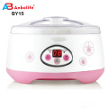 Anbolife popular pantalla LED mejorada Mini hogar frutas frescas máquina de hacer yogur griego / máquina de postres de yogur con frascos de vidrio