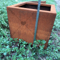 Rusty Garden Plant Flower Pots Box Planter