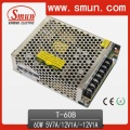 60W Dreifach Stromversorgungsschalter 5V12V-12V